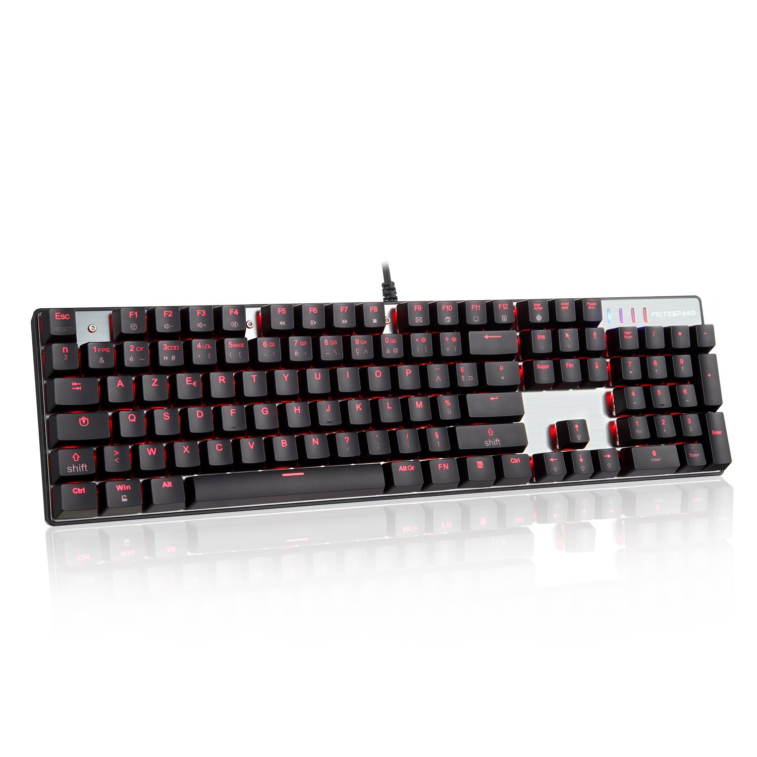 Dual Language Mechanical Blue Switch Keyboard CK104
