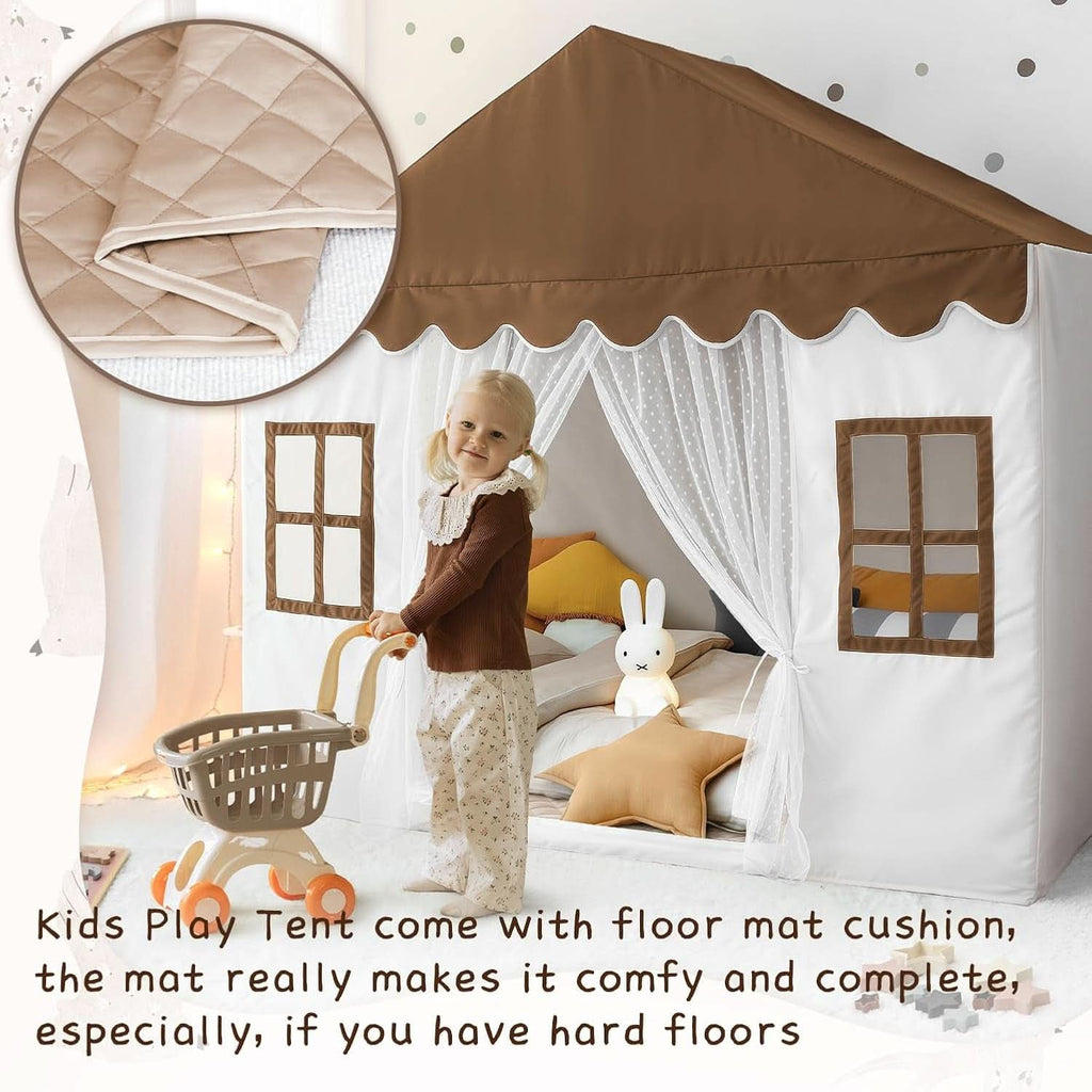 Princess Indoor Creative Play Tent 57 Inches Long With Mat-3