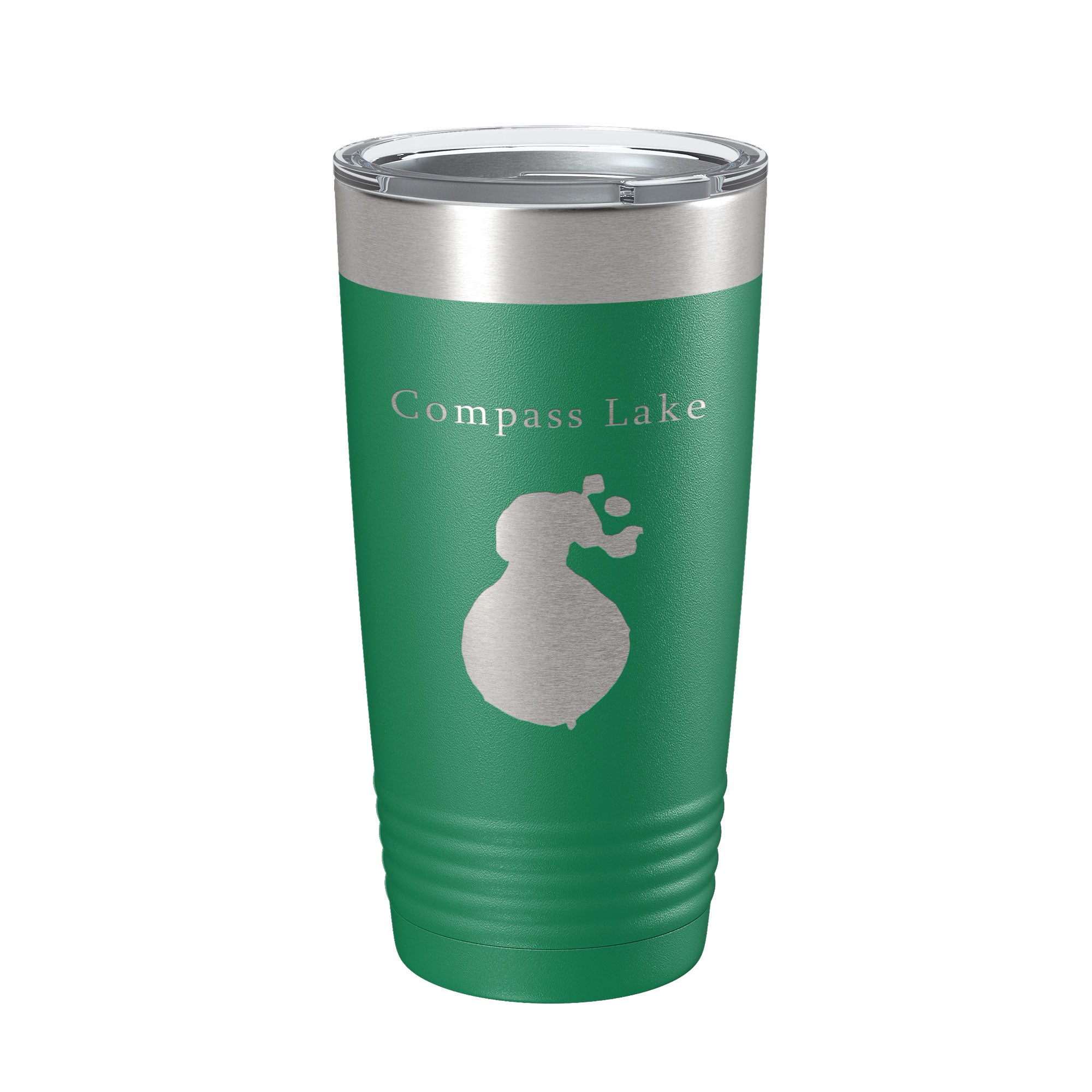 Compass Lake Map Tumbler Travel Mug Insulated Laser Engraved Coffee Cup Florida 20 oz-9