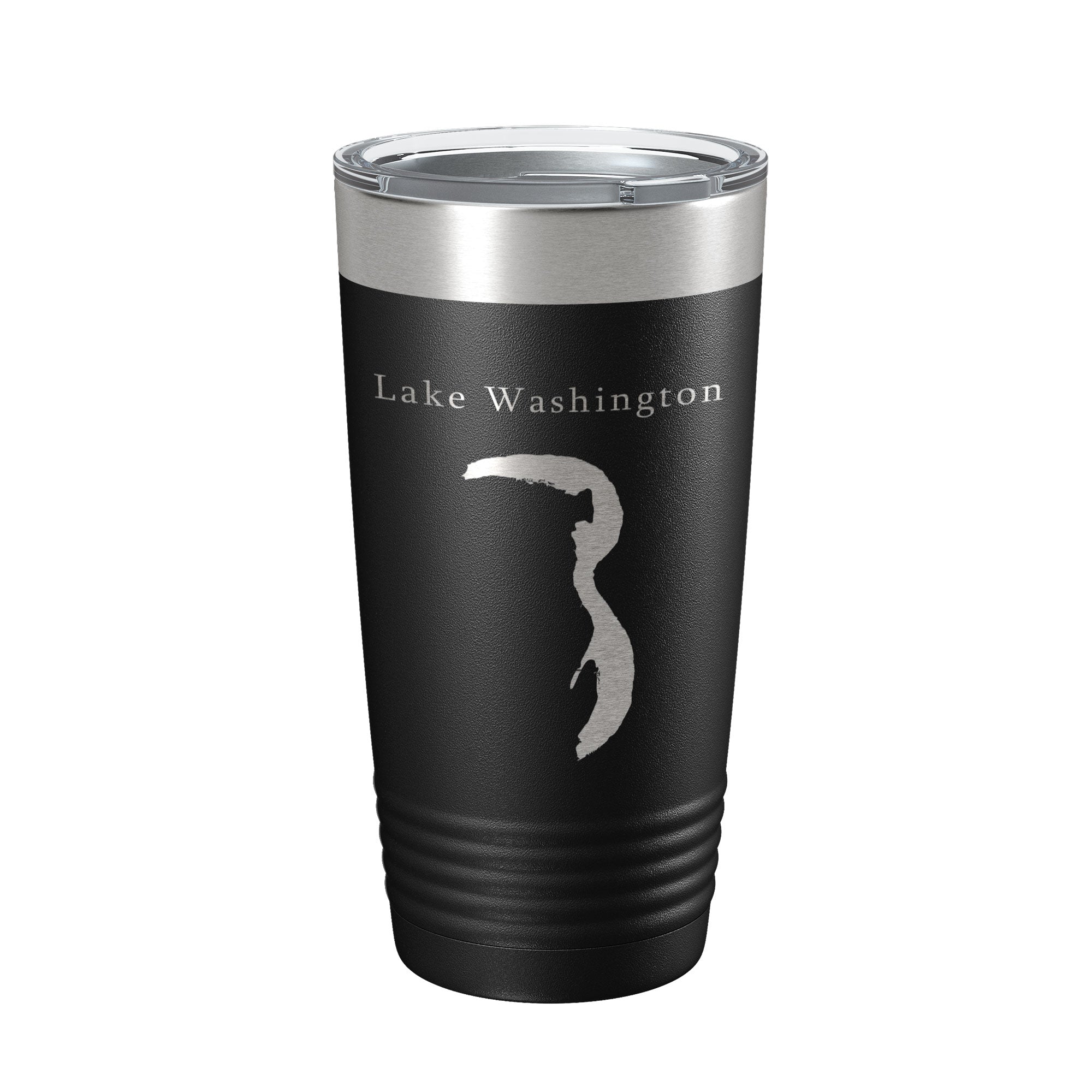Lake Washington Map Tumbler Travel Mug Insulated Laser Engraved Coffee Cup Mississippi 20 oz-0