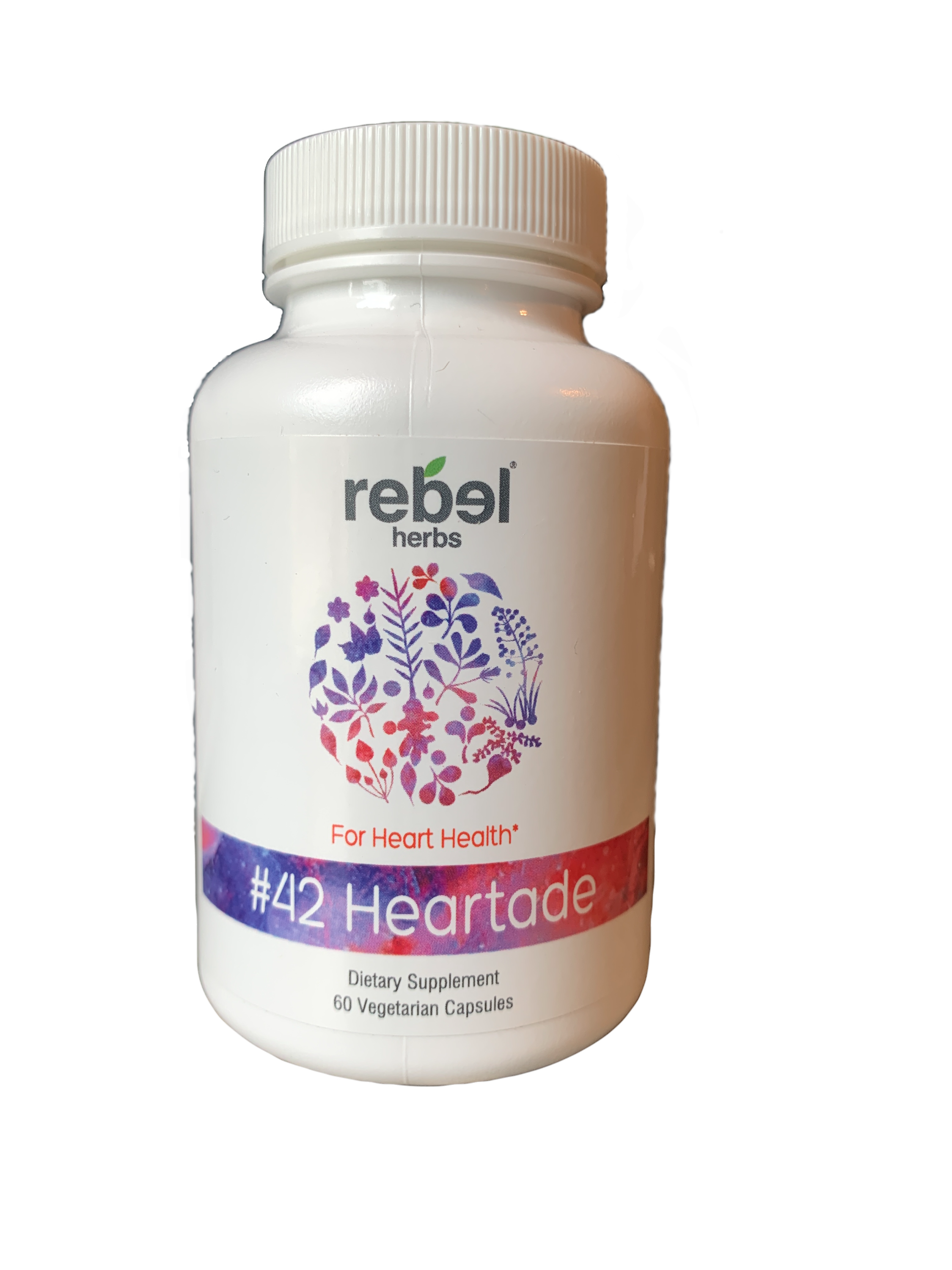 Rebel Herbs Organic Heartade Vegetarian Caps - 60 Count-0