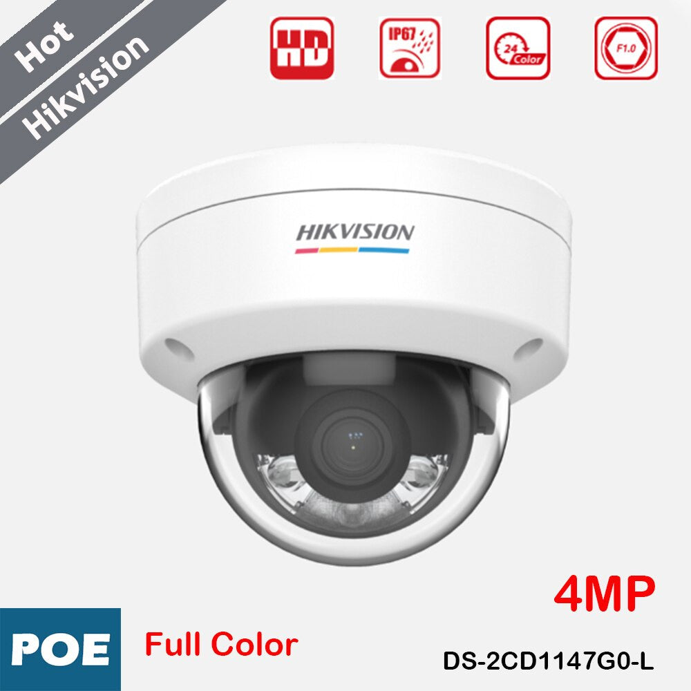Hikvision 4MP Security Protection Camera Color Image Day/Night White