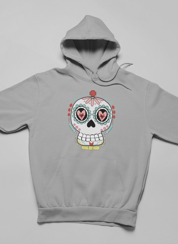 Nurse Sugar Skull Hoodie-1