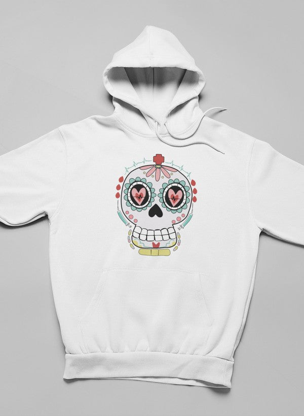 Nurse Sugar Skull Hoodie-2