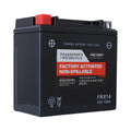 Factory Racing Parts AGM Battery FRX14 For ATVs, UTVs, Motorcycles, Snowmobiles, & Scooters YTX14-0