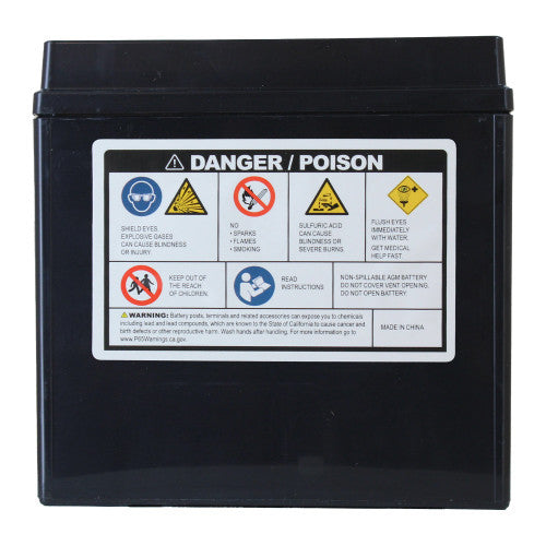 Factory Racing Parts AGM Battery FRX14 For ATVs, UTVs, Motorcycles, Snowmobiles, & Scooters YTX14-3