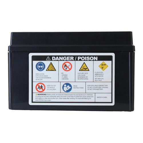 Factory Racing Parts AGM Battery FRX7A For ATVs, Offroad Motorcycles, and Scooters YTX7A-BS, BTX7A-BS-3