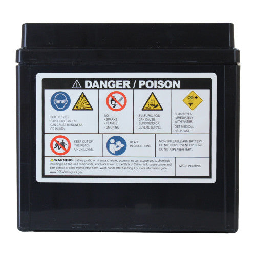 Factory Racing Parts AGM Battery FRX5L For ATVs, Motorcycles, and Scooters YTX5L-BS, BTX5L-BS-3