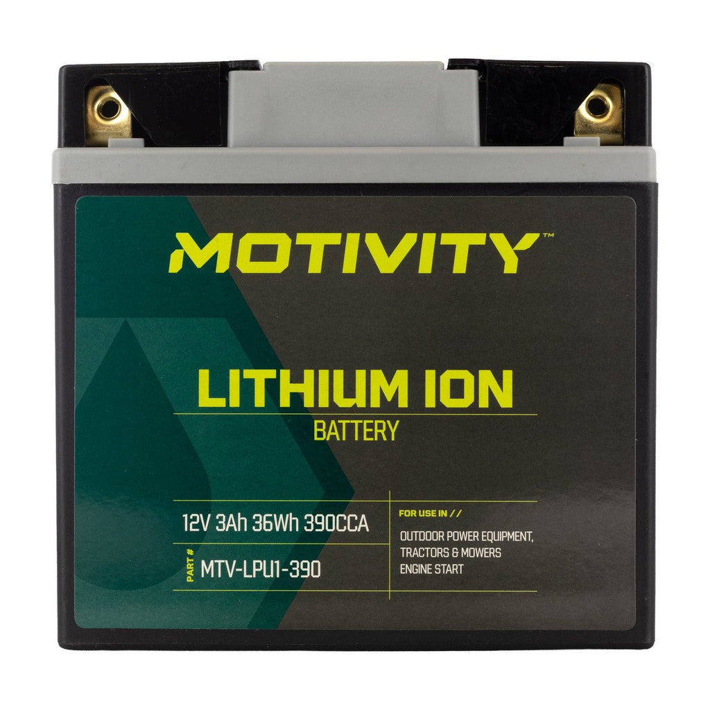 Motivity Lithium Battery - 12V 350CCA 5Ah - 12N24-3A 12N24-3 U1-7 U1R-7 U1-9 U1R-9 U1-11 U1R-11 - Fits Most Lawn Mowers and Lawn Tractors-2