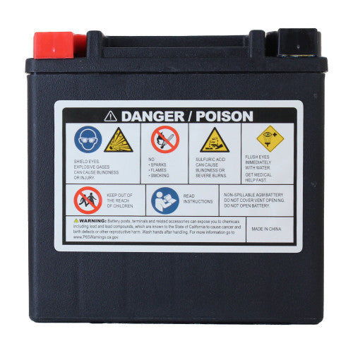 Factory Racing Parts AGM Battery FRX14H For Harley Davidson VRSCR Street Rod 2007 YTX14H KMX14 YTX14-2
