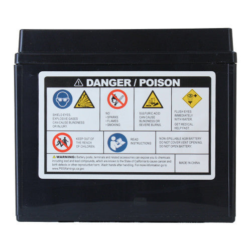 Factory Racing Parts AGM Battery FRX12 For ATVs, Motorcycles, and Scooters YTX12, YTX12-BS, BTX12-BS-4
