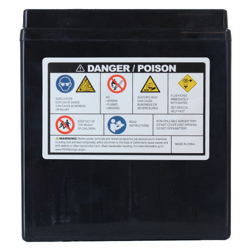 Factory Racing Parts AGM Battery FRX16 For Motorcycles YTX16-BS, BTX16-BS - Ready to Install-2
