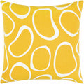 Guyong Abstract Yellow Pebbles Accent Pillow - Clearance-0