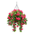 Lilac Flower Artificial Hanging Basket 18in – UV Resistant-0