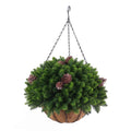 Cedar Pine Cone Artificial Hanging Basket 18in – UV Resistant-0