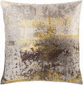 Healin Abstract Yellow/Gray Throw Pillow-0
