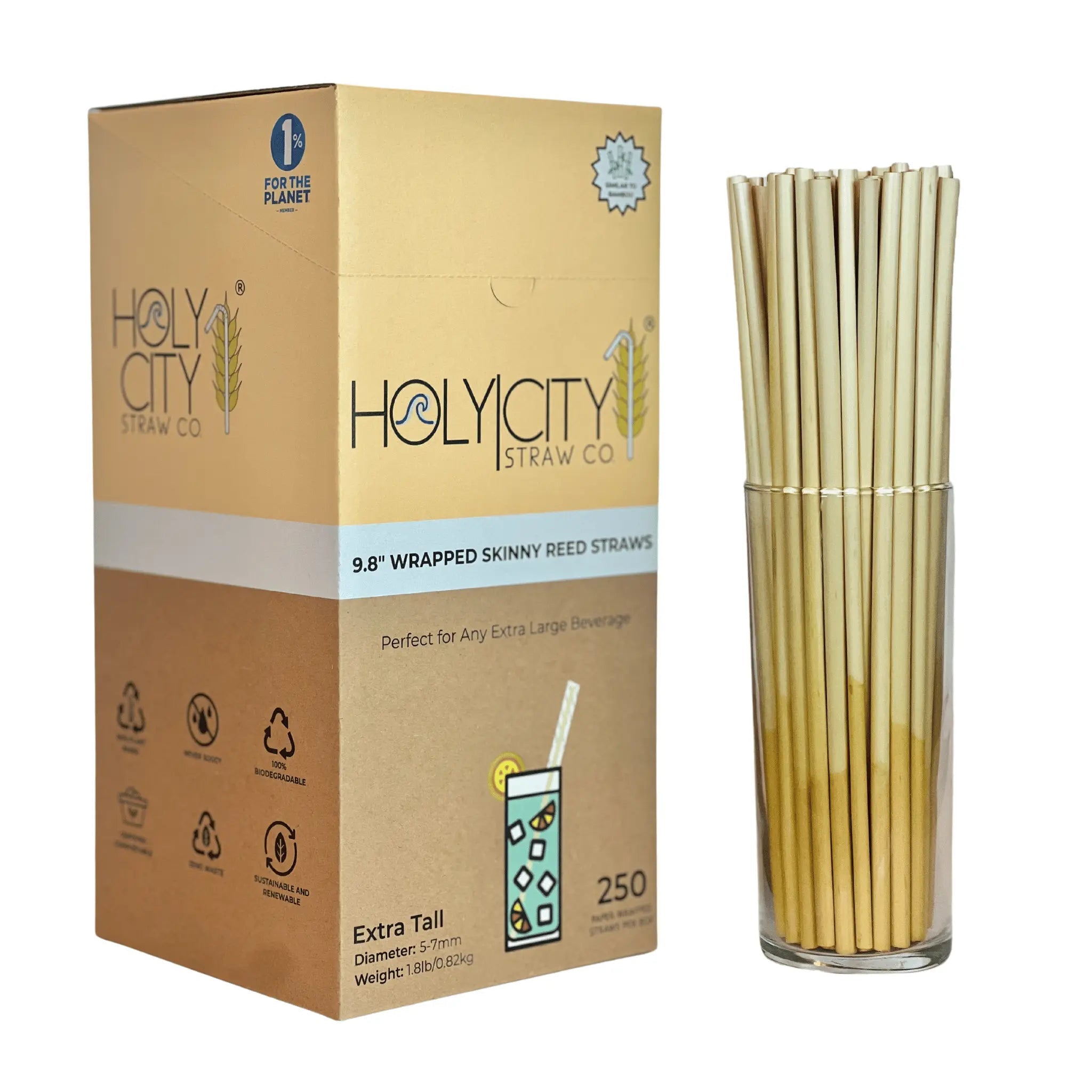 9.8" Wrapped Skinny Reed Straws-4