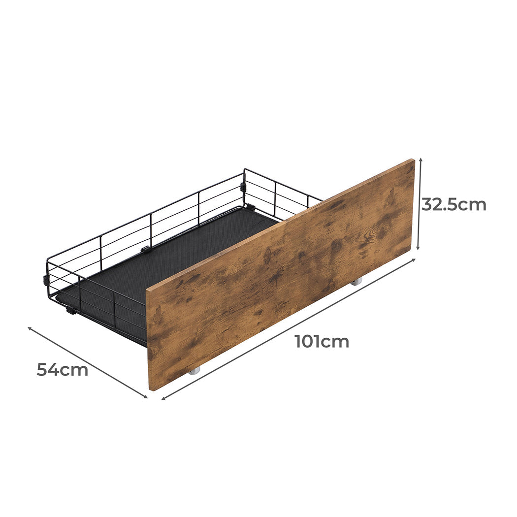 Levede 4 Queen Bed Frame Storage Drawers