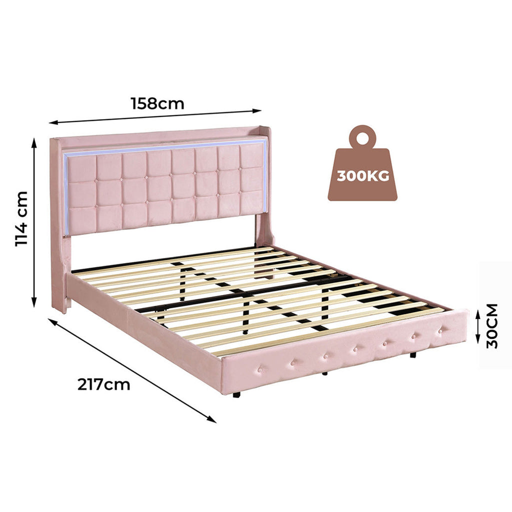 Levede Queen Floating Bed Frame