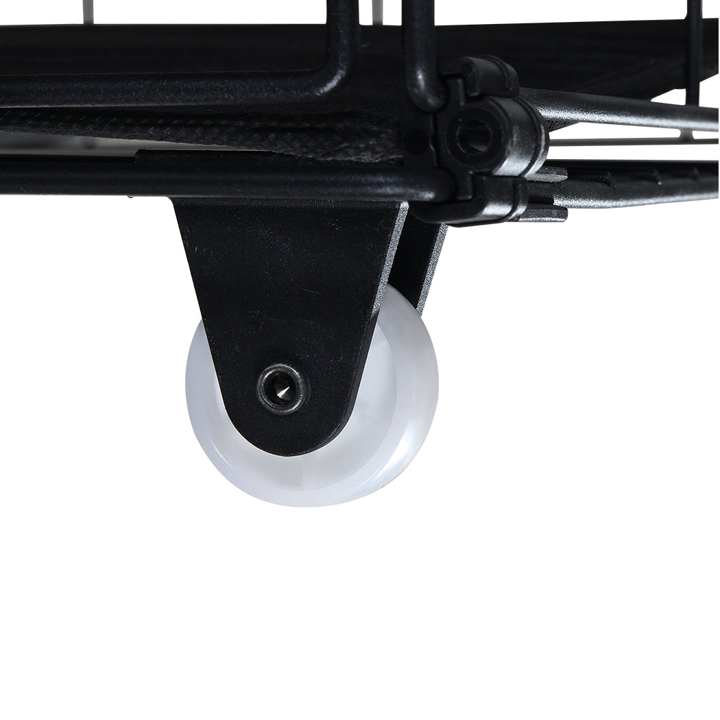 Levede King Bed Frame Industrial Storage LED Charing
