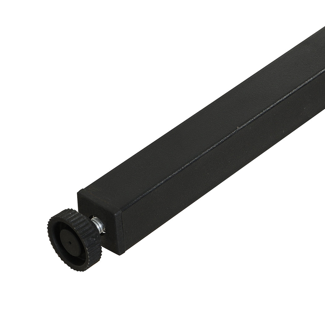 Levede King Bed Frame Industrial Storage LED Charing