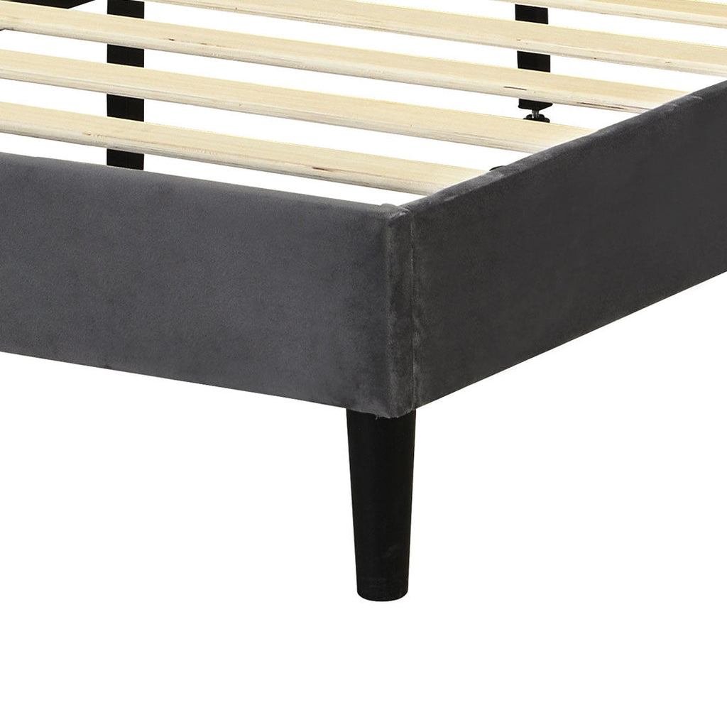 Levede Bed Frame Double Size Mattress Grey