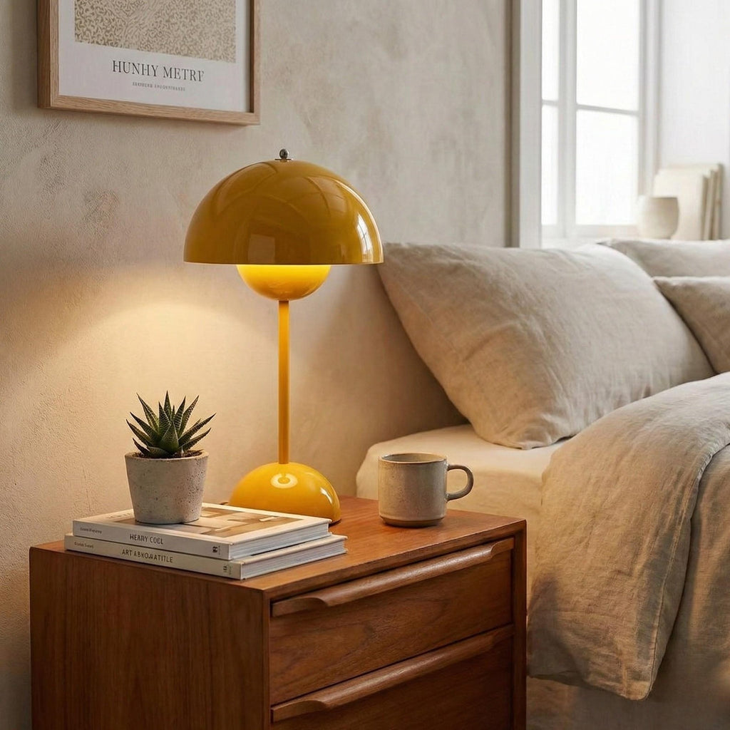 Modern Mushroom Table Lamp Rechargeable LED Light-0