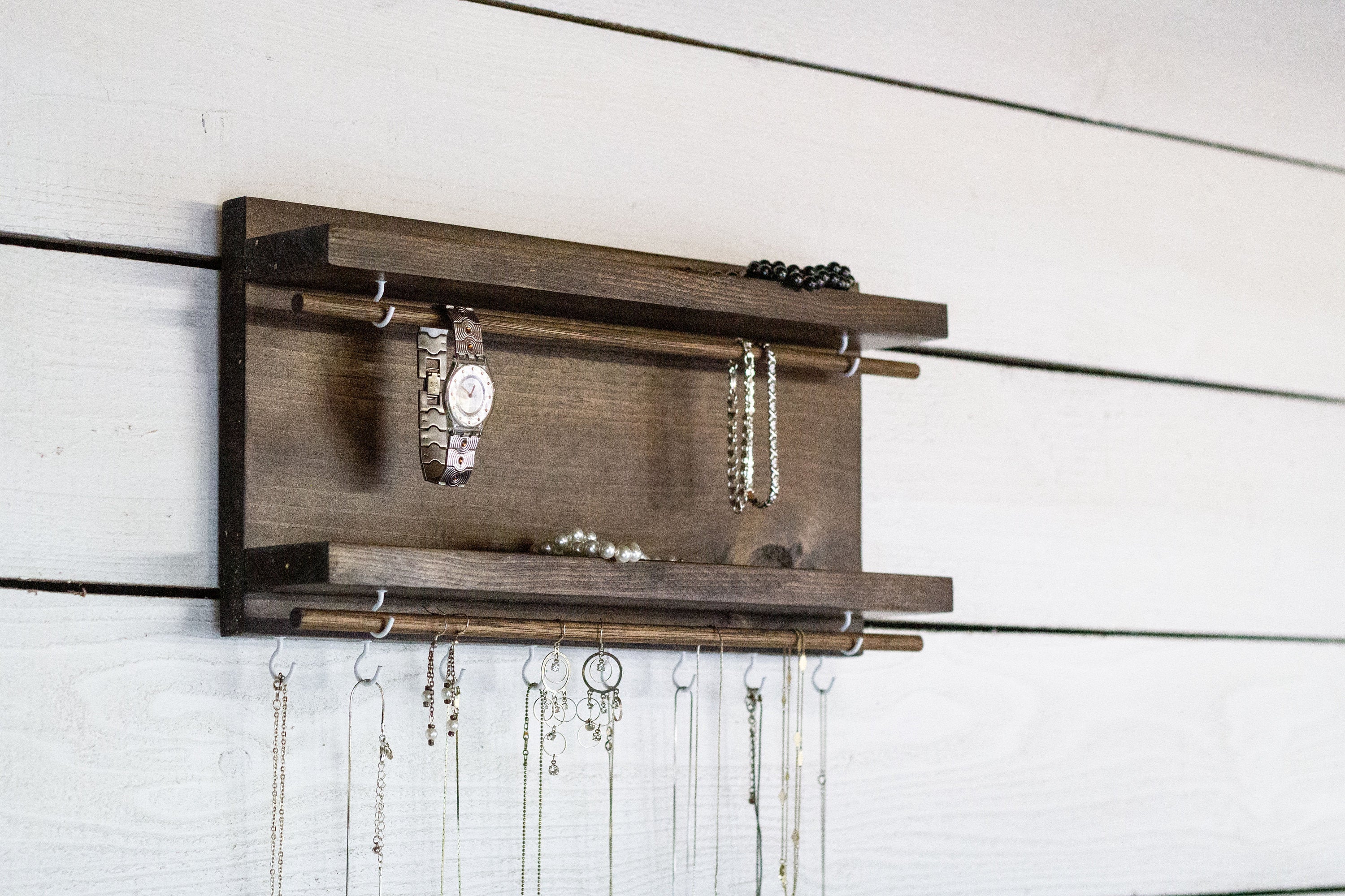 Jewelry Holder with Two Shelves.-3