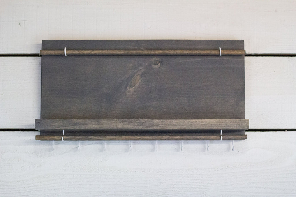 Wall Mounted Jewelry Display with Shelf-4