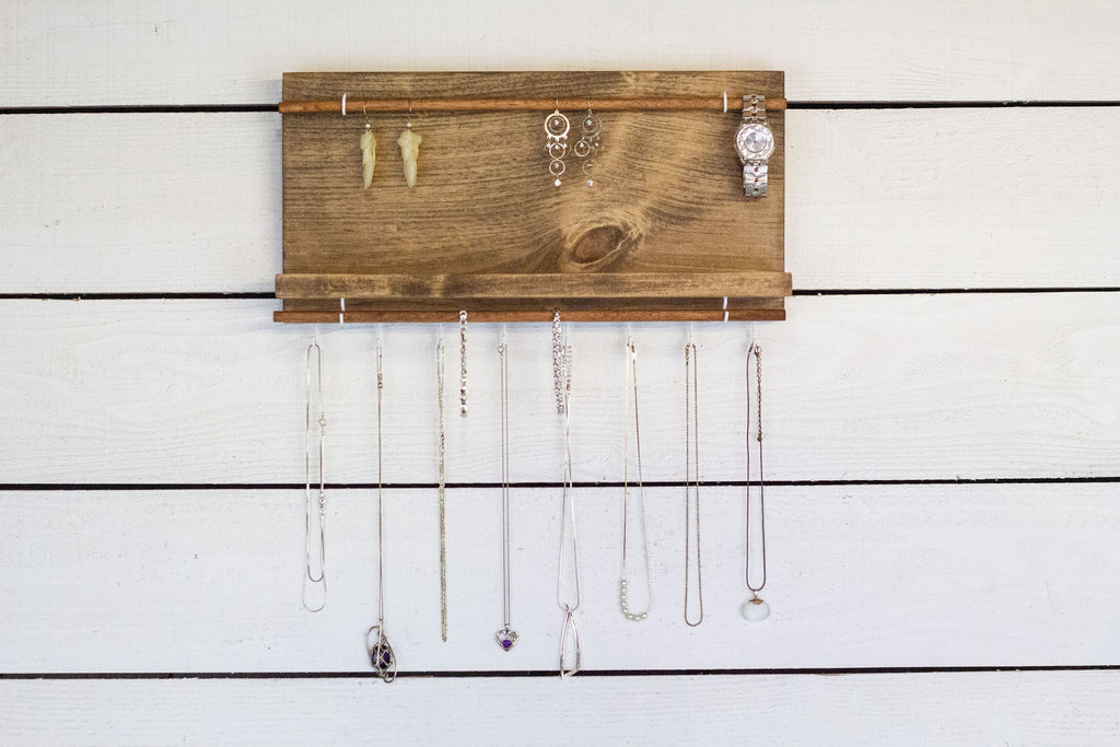Jewelry Display with Shelf (wall mounted)-1