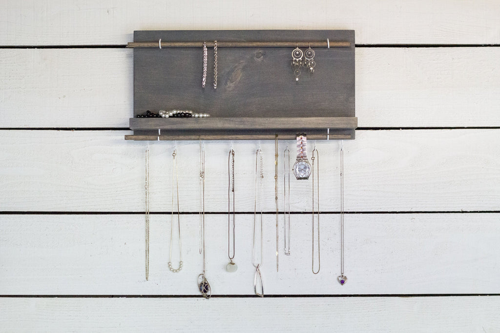 Jewelry Display with Shelf (wall mounted)-2