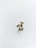 Gold Olive Branch Ring, Gold-Plated Sterling Silver Jewelry, Gold Band, Handmade Jewelry, Gift for Her, Birthday Gift, Jewelry for Women