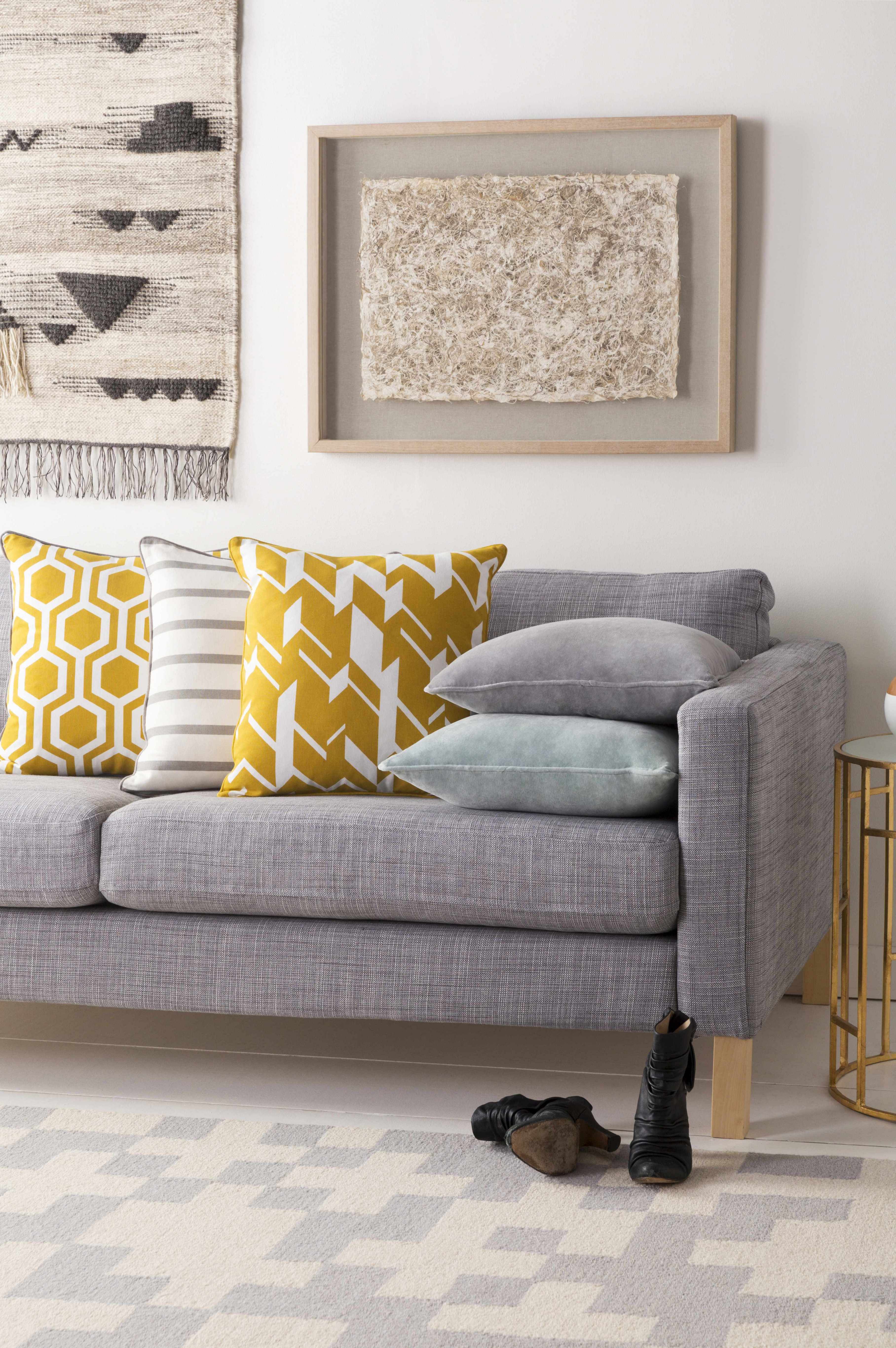Pearlington Yellow Honeycomb Accent Pillow - Clearance-3