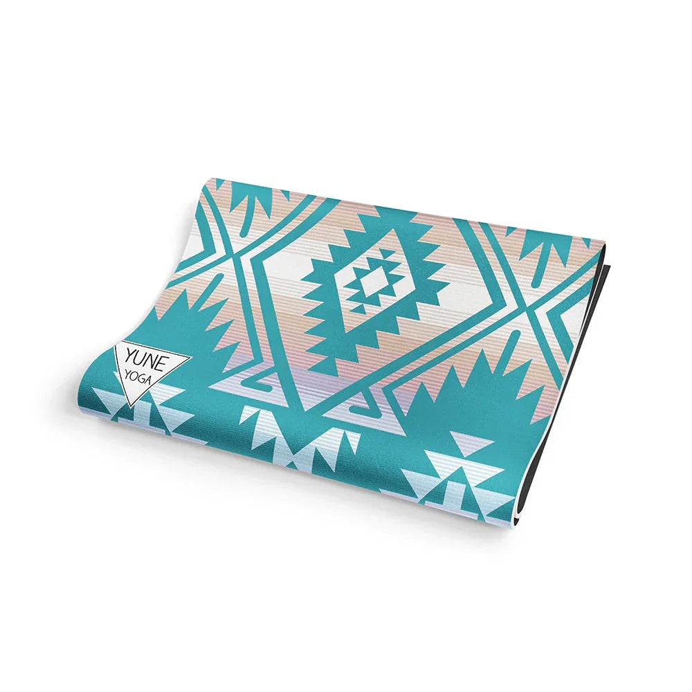 Jerome Lake Yoga Mat – 6 mm Extra Thick, Double-Sided Non-Slip, Eco-Friendly PER with Deep Blue Water Design | Yune Yoga-4