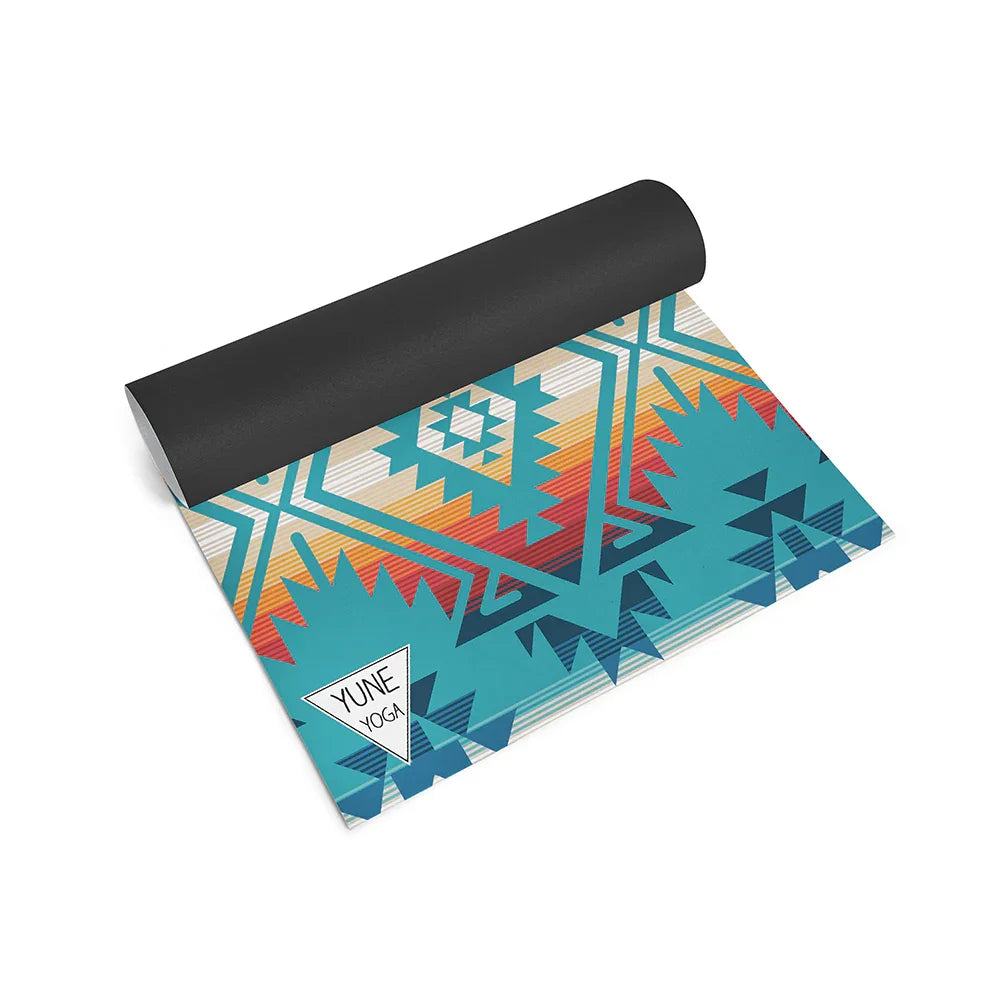 Jerome Turquoise Yoga Mat – 6 mm Extra Thick, Double-Sided Non-Slip, Eco-Friendly PER with Turquoise Water-Inspired Design | Yune Yoga-2