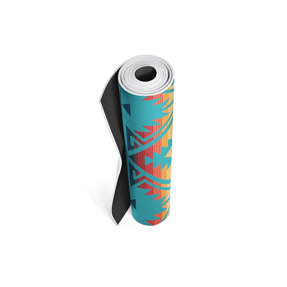Jerome Turquoise Yoga Mat – 6 mm Extra Thick, Double-Sided Non-Slip, Eco-Friendly PER with Turquoise Water-Inspired Design | Yune Yoga-4