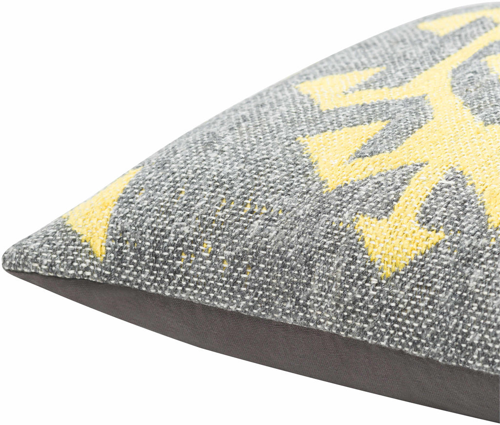 Koronadal Yellow&Grey Geometric Throw Pillow - Clearance-1