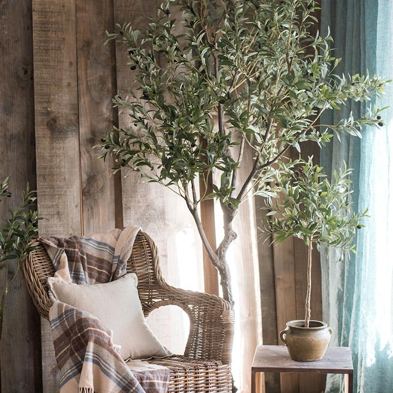 Tall Artificial Olive Tree 94"-0