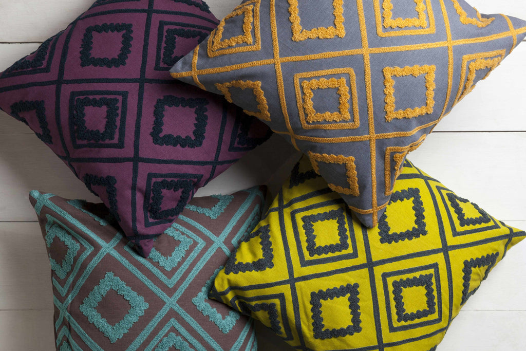 Craig Yellow Throw Pillow - Clearance-1