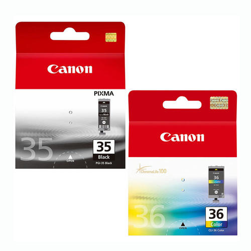 Original Canon PGI-35, CLI-36 Black and Color InkCartridges-0