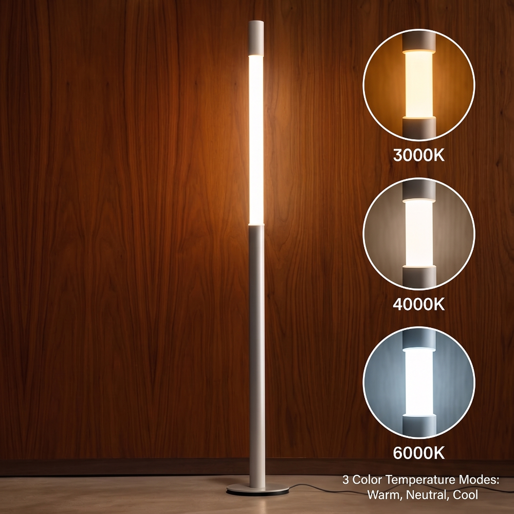 Minimalist Aluminum Telescopic Floor Lamp 53‘’H-0