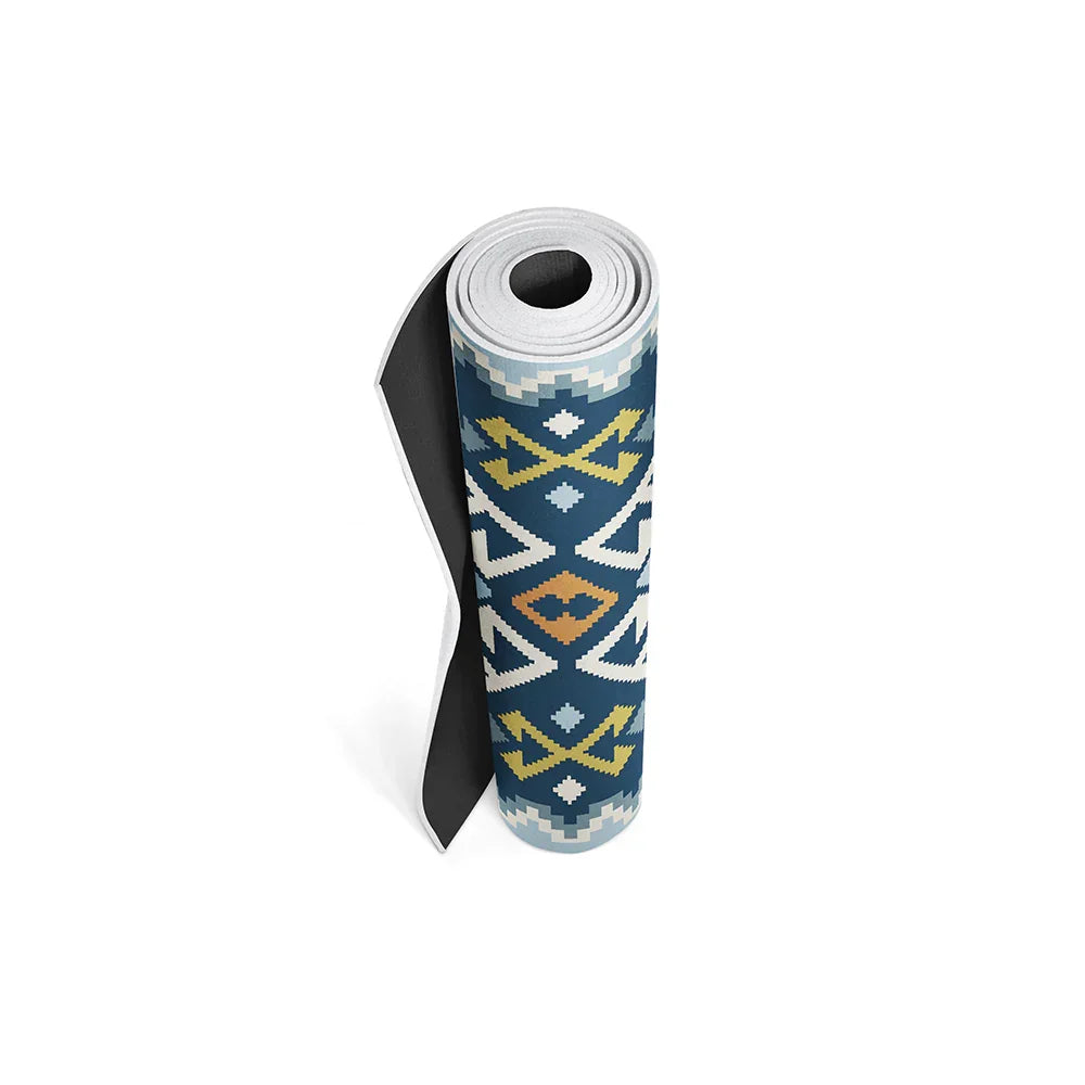 Yoga Mat | 6mm Thick | Blue | Non-Slip | Eco Friendly | Yune Yoga | Moab River-4