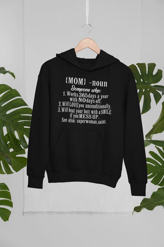 Mom Noun Hoodie-0