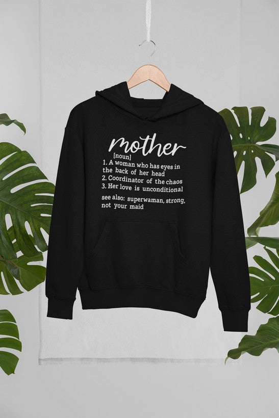Mom Noun Mom Hoodie-0