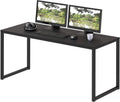 Modern 48 Inch Black Computer Desk for Home Office