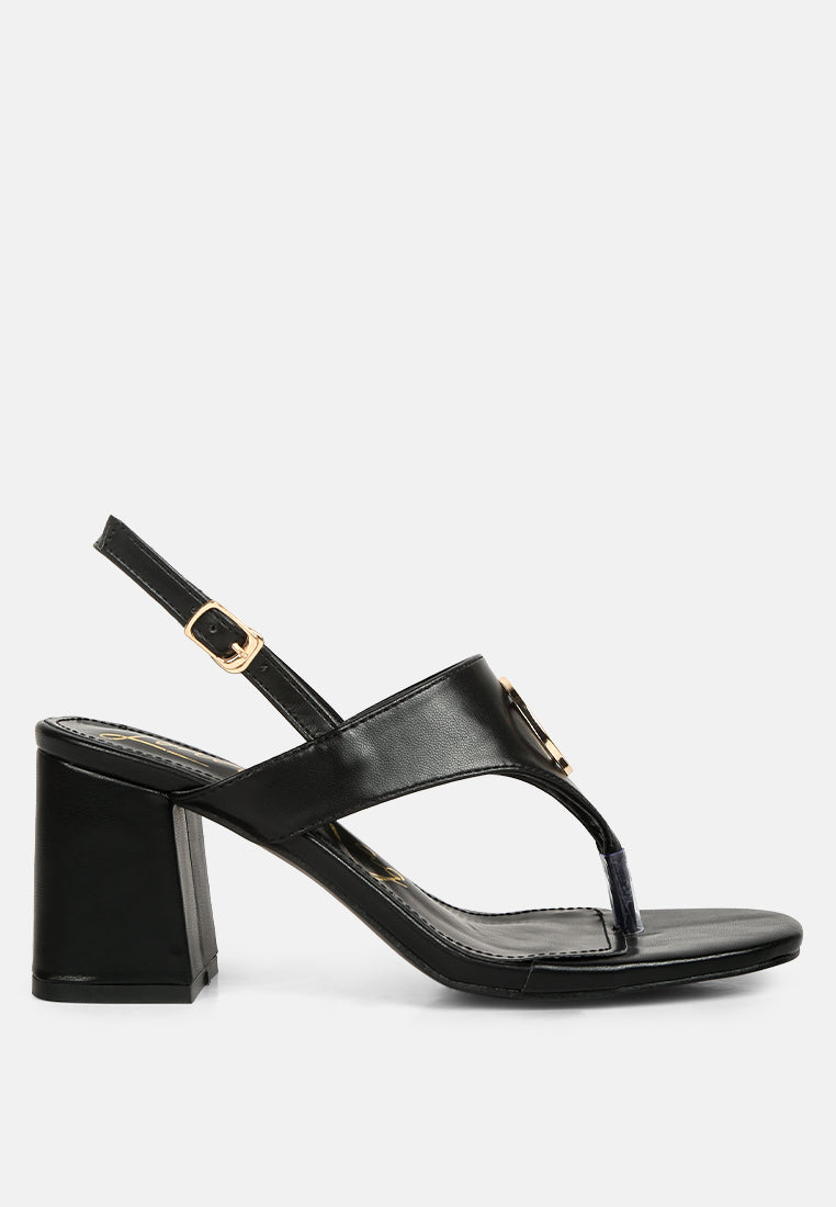 Monde Block Heel Thong Sandals-6