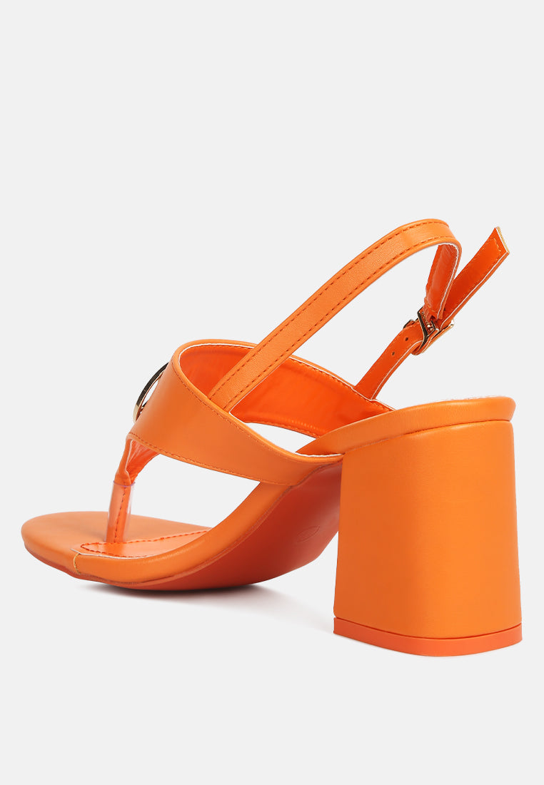 Monde Block Heel Thong Sandals-2