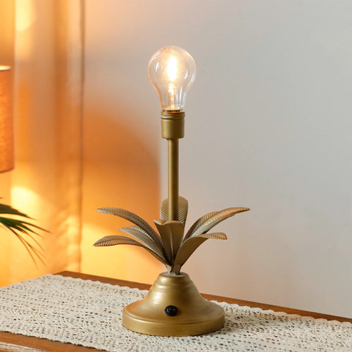 13''H Vintage Decorative Table Lamp (Antique Gold)-0