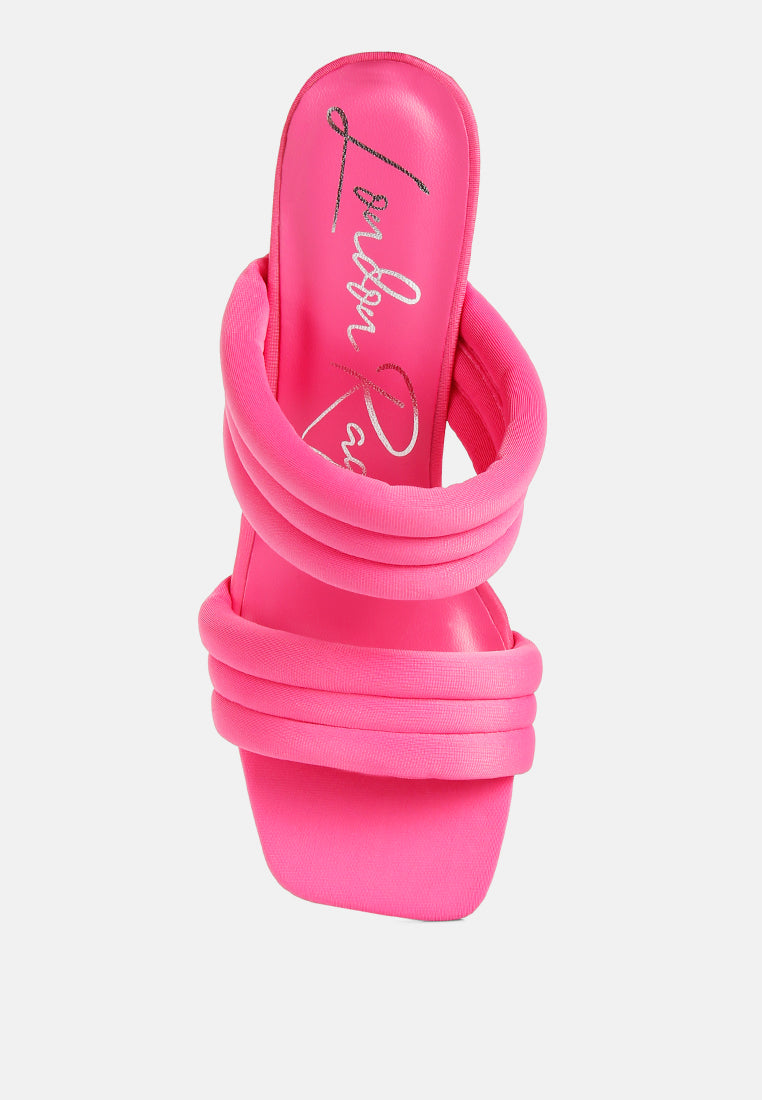 New Crush Quilted Spool Heel Sandals-3