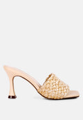 Ny Tour Braided Strap Heel Sandals-0